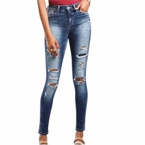 Bridge‎ by Gly Mid Rise Skinny Jeans #BG5439R Size 28